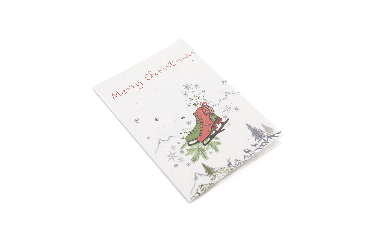 Get Your Skates On – plantable Christmas greetings card