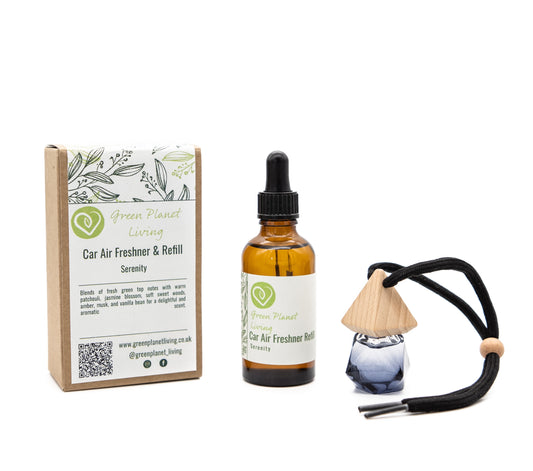Serenity car diffuser and refill bottle