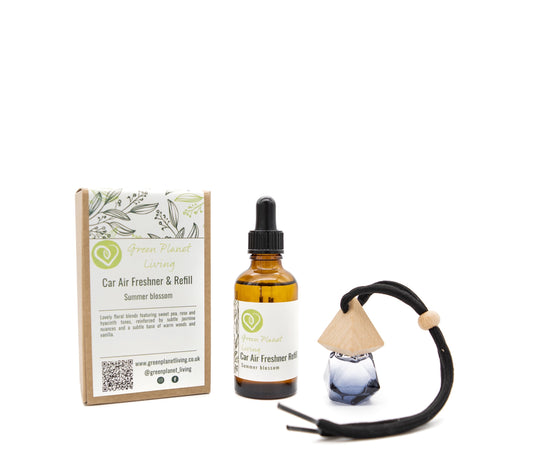 Summer blossom car diffuser and refill bottle
