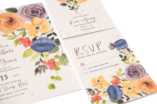 The Eden Collection Seed paper RSVP card
