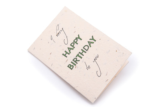 Celebrate Sustainably with Our Seed Paper Birthday Card