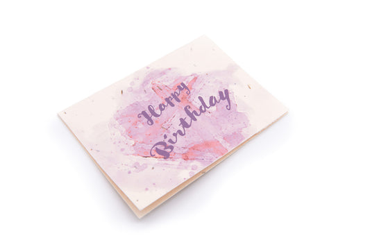 Luxury Seed Paper Birthday Card – Plantable Wildflower Card