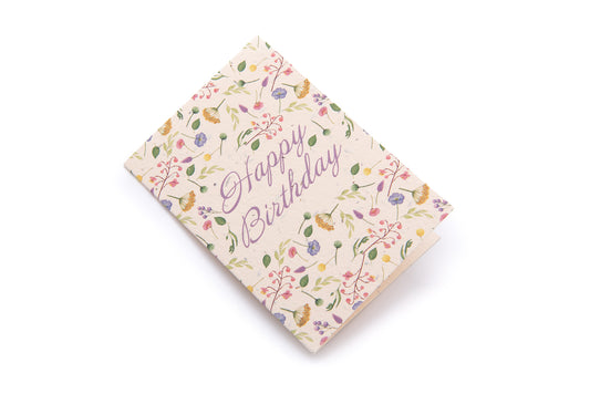Wildflower Birthday card | Green Planet Living Eco-friendly cards