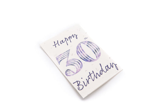 30th Birthday card