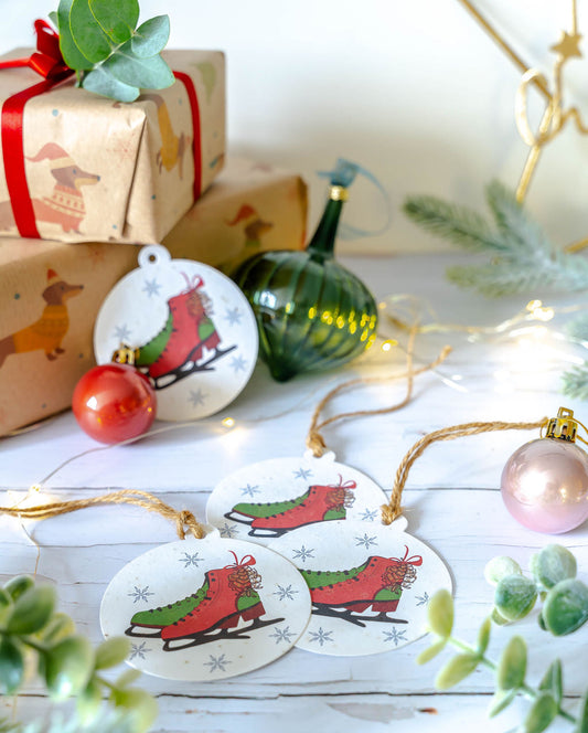 Celebrate a Greener Christmas with Our Get Your Skates On Plantable Gift Tags