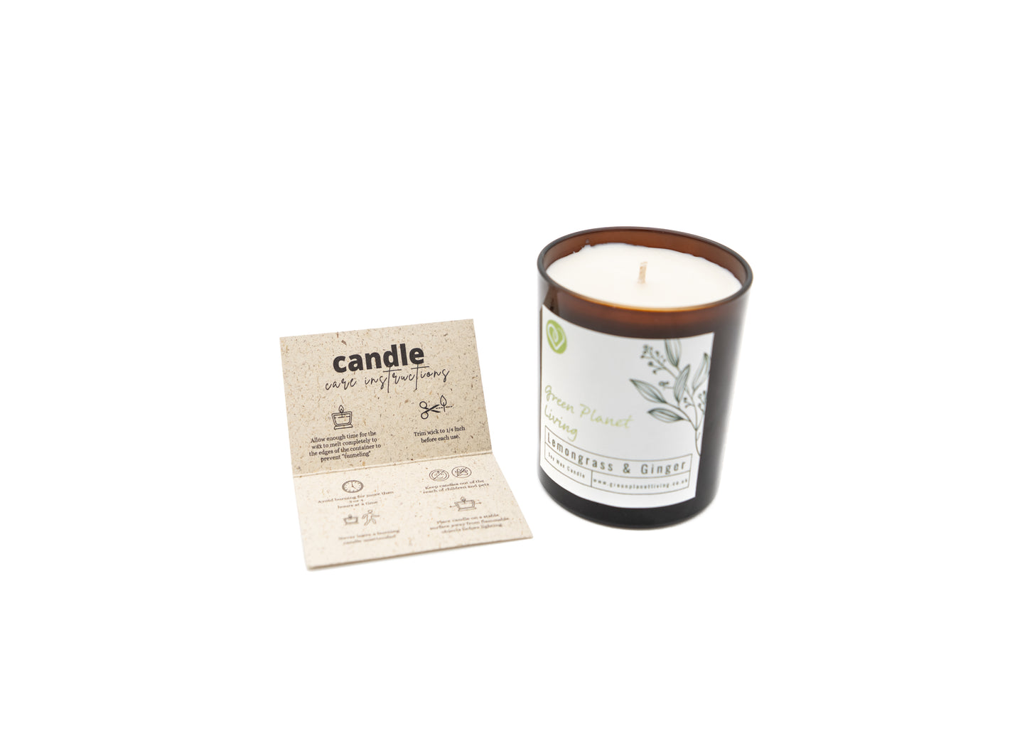 Lemongrass & Ginger luxury plant based Candle 