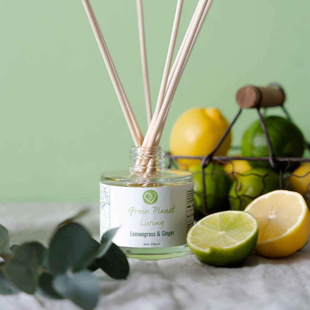 Lemongrass & Ginger Reed Diffuser – Handmade Reed Diffuser | Green ...