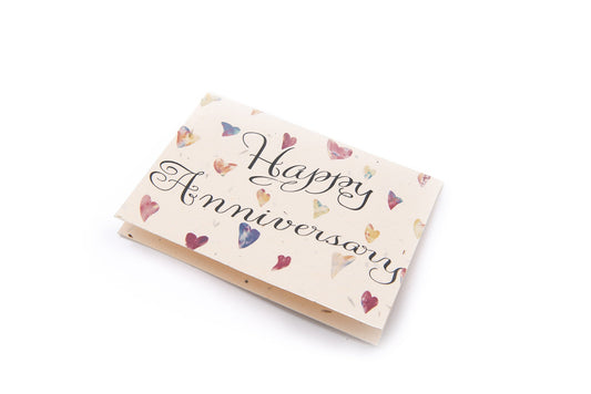 Wildflower Seed paper anniversary card clearance
