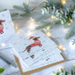 Dachshund Through The Snow – plantable Christmas greetings card