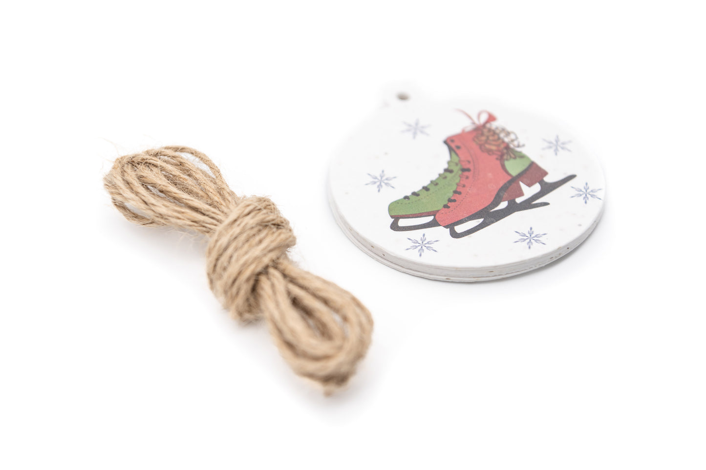 Get Your Skates On – plantable Christmas gift tag