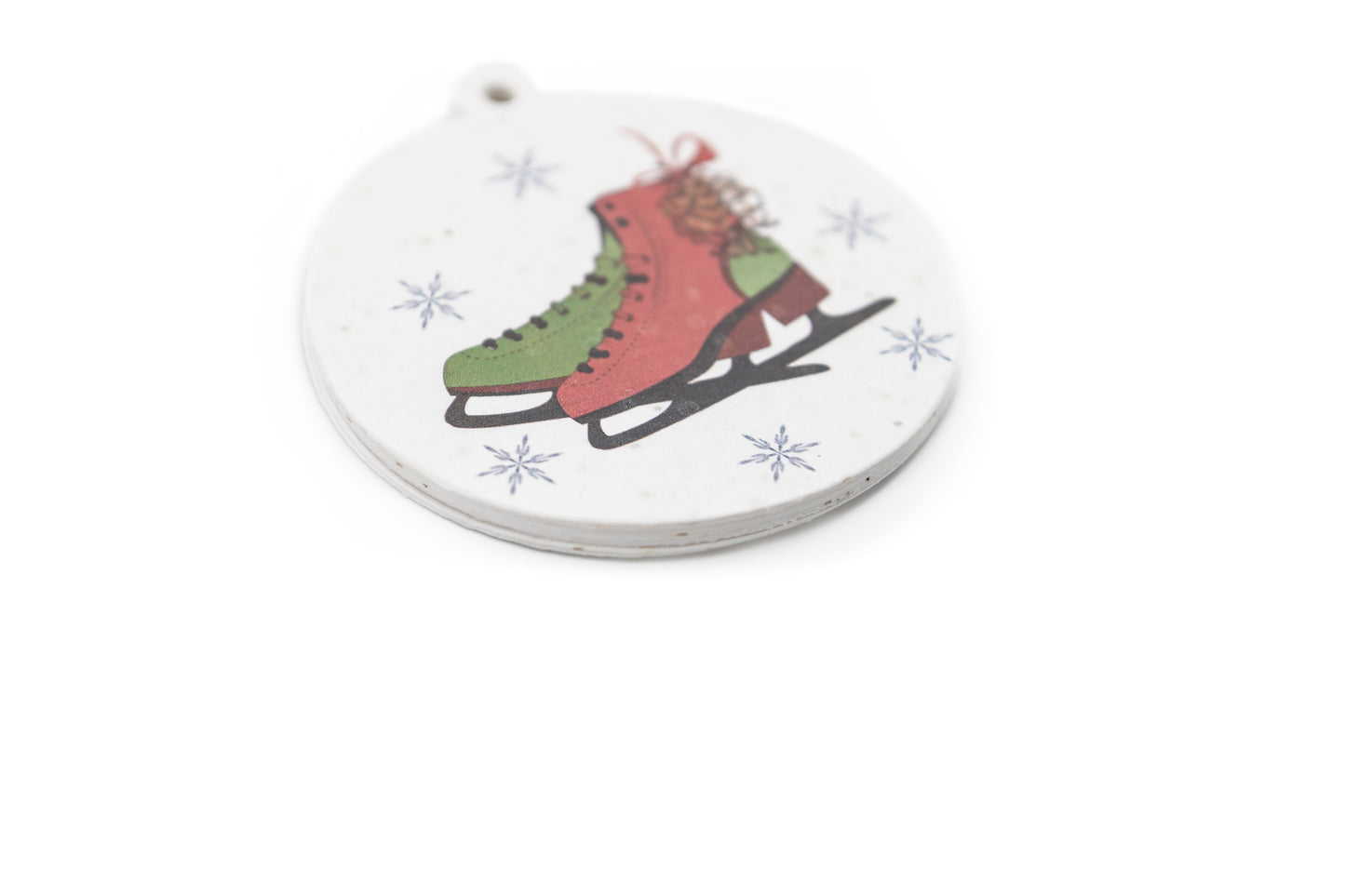 Get Your Skates On – plantable Christmas gift tag