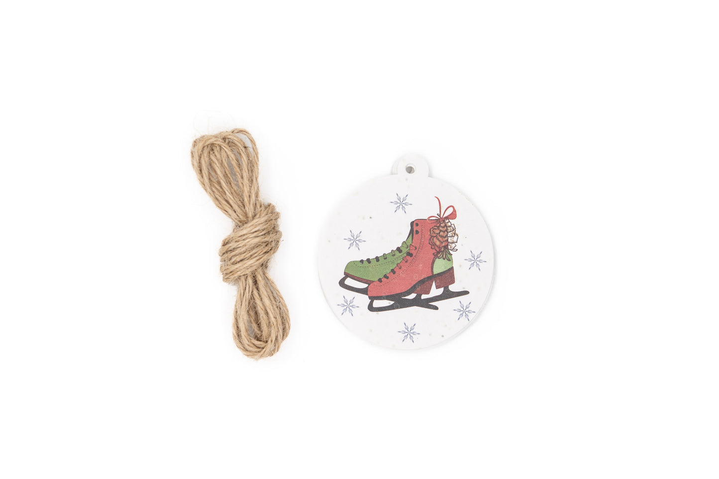 Get Your Skates On – plantable Christmas gift tag