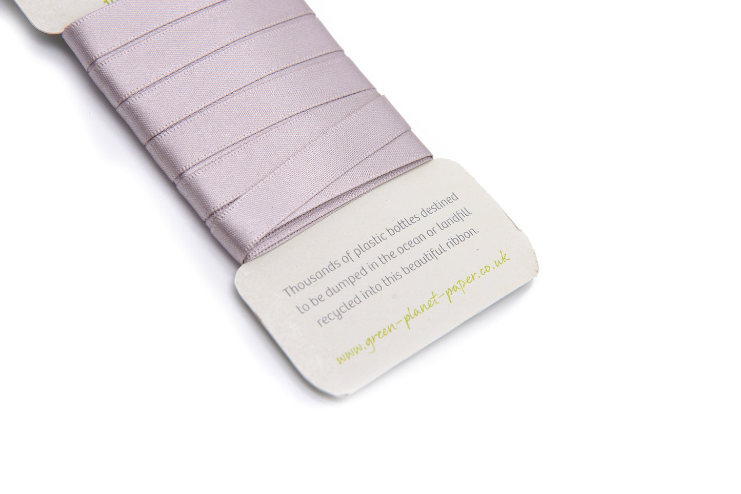 Eco friendly taupe ribbon