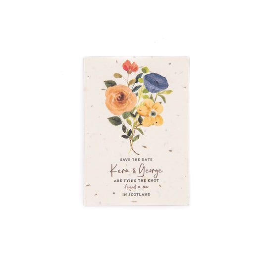 The Eden Collection Seed Paper Save The Date card