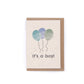 New Baby Boy Plantable Seed Paper Card | Green Planet Living