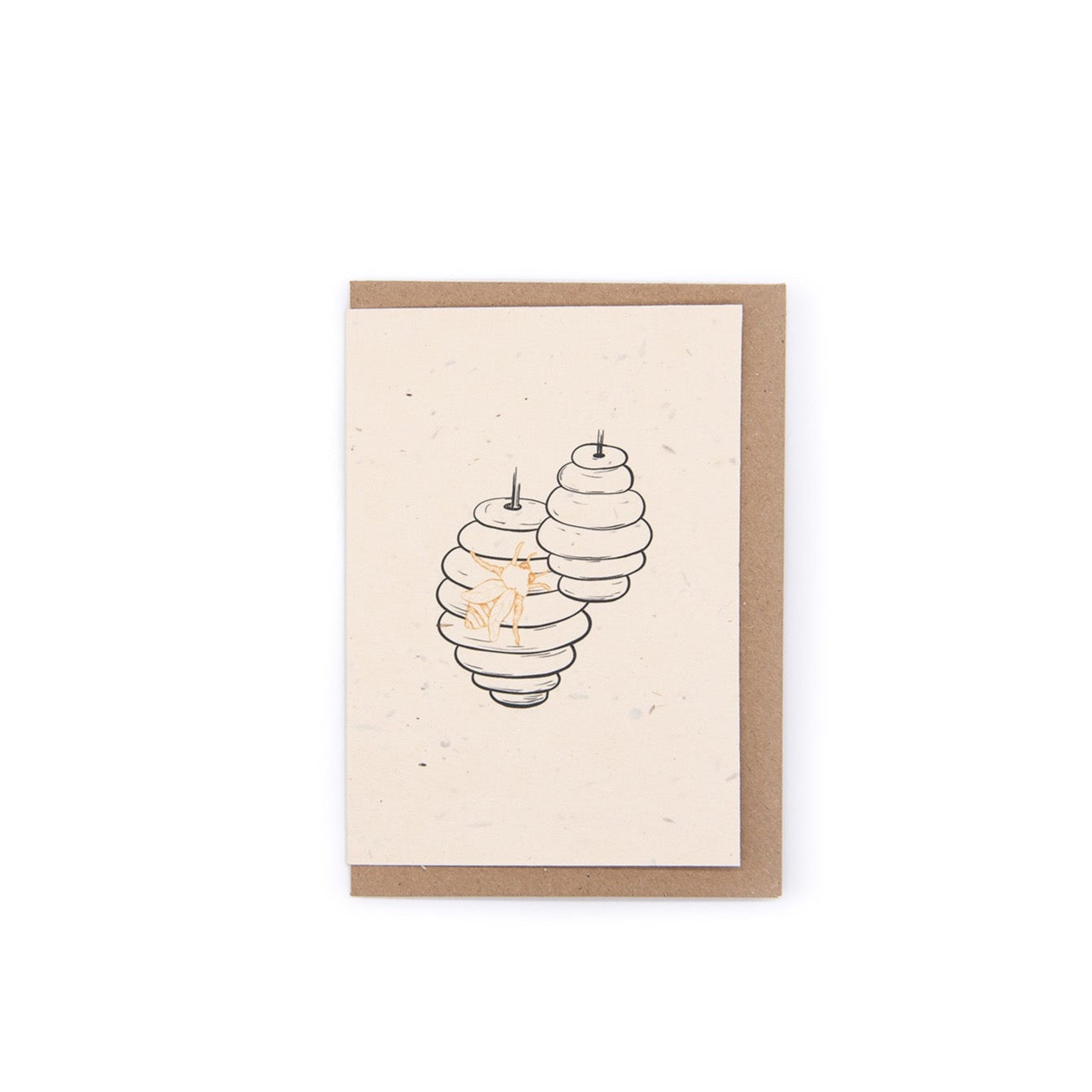 Honeypot card | Bee themed plantable seed paper greeting card