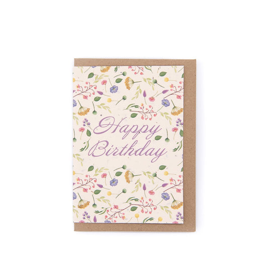 Wildflower Birthday card | Green Planet Living Eco-friendly cards