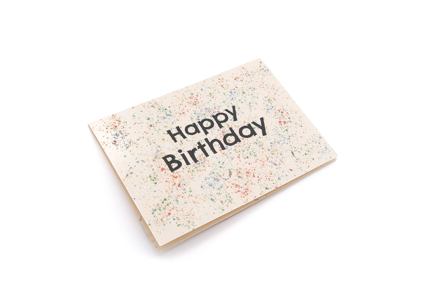 Paint Splatter Seed Paper Birthday Card