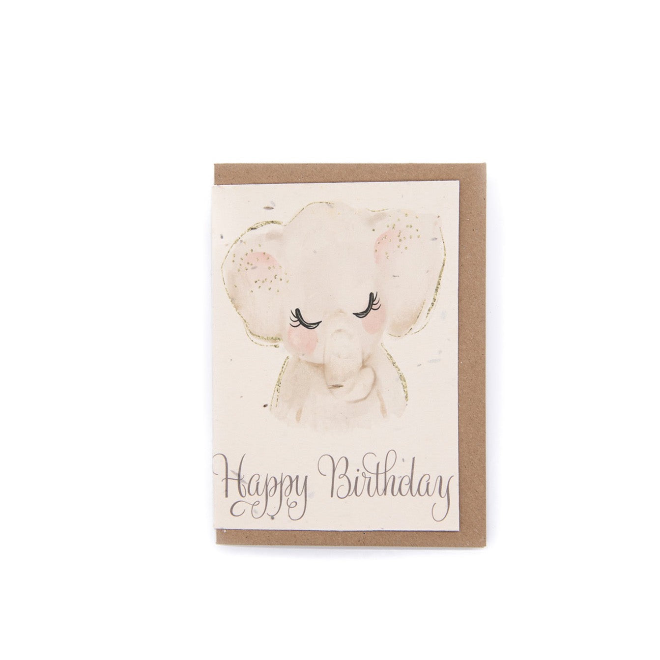 Elephant Happy Birthday Card | Eco-friendly seed card