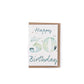 Green and aqua plantable 30th birthday card