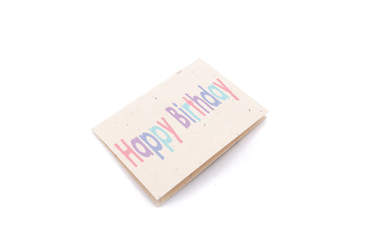 Pastel Birthday Card | Seed Paper Birthday Cards
