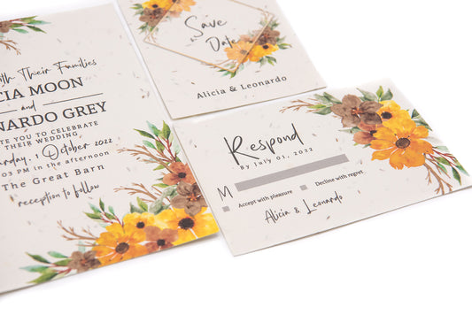 The Harvest Collection RSVP card
